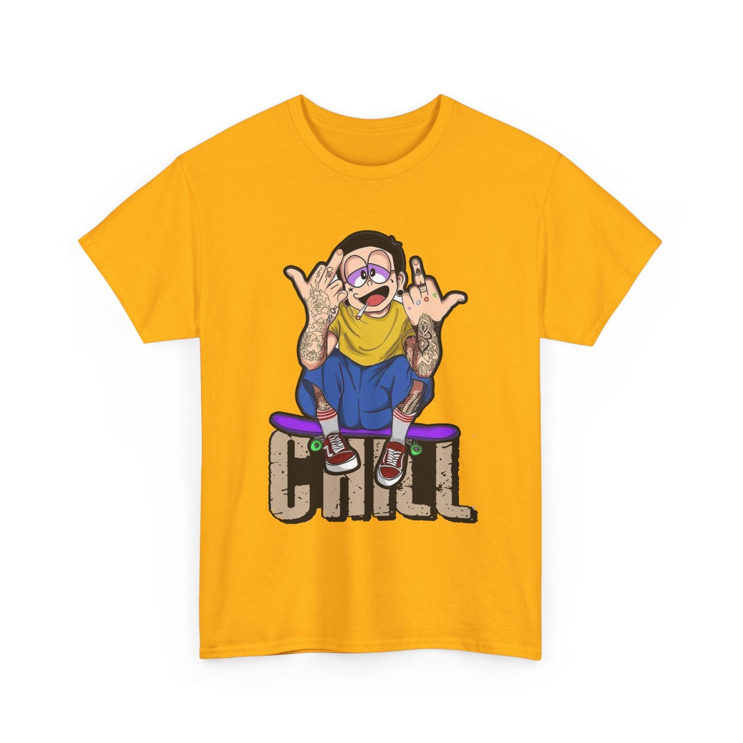 Chill Vibes Unisex Heavy Cotton Tee – Perfect for Relaxed Days