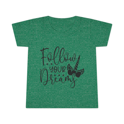 Toddler T-Shirt - Follow Your Dreams Unicorn Tee