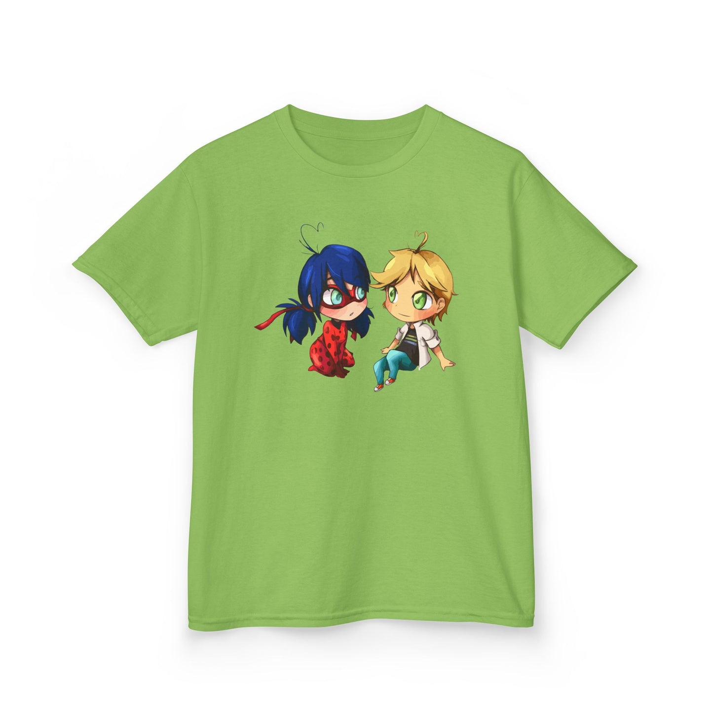 Kids Cute Chibi Characters Tee, Lightweight T-Shirt for Playtime, Gifts for Boys & Girls, Cartoon Lover Apparel, Birthday Outfit