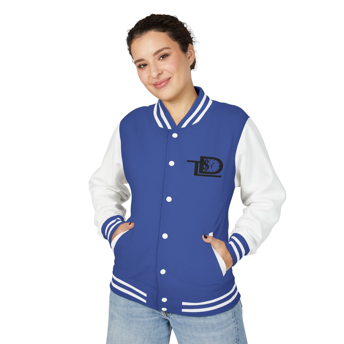 Trendy Unisex Heavyweight Letterman Jacket with Art Design