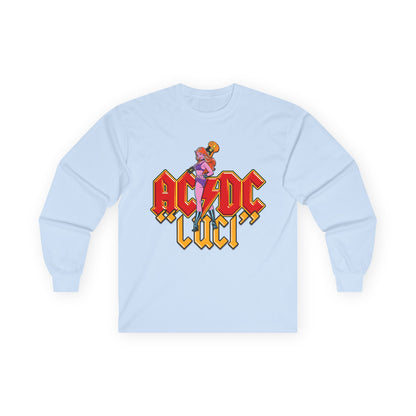 AC/DC Luci Long Sleeve Tee — Retro Rock Band Graphic Shirt