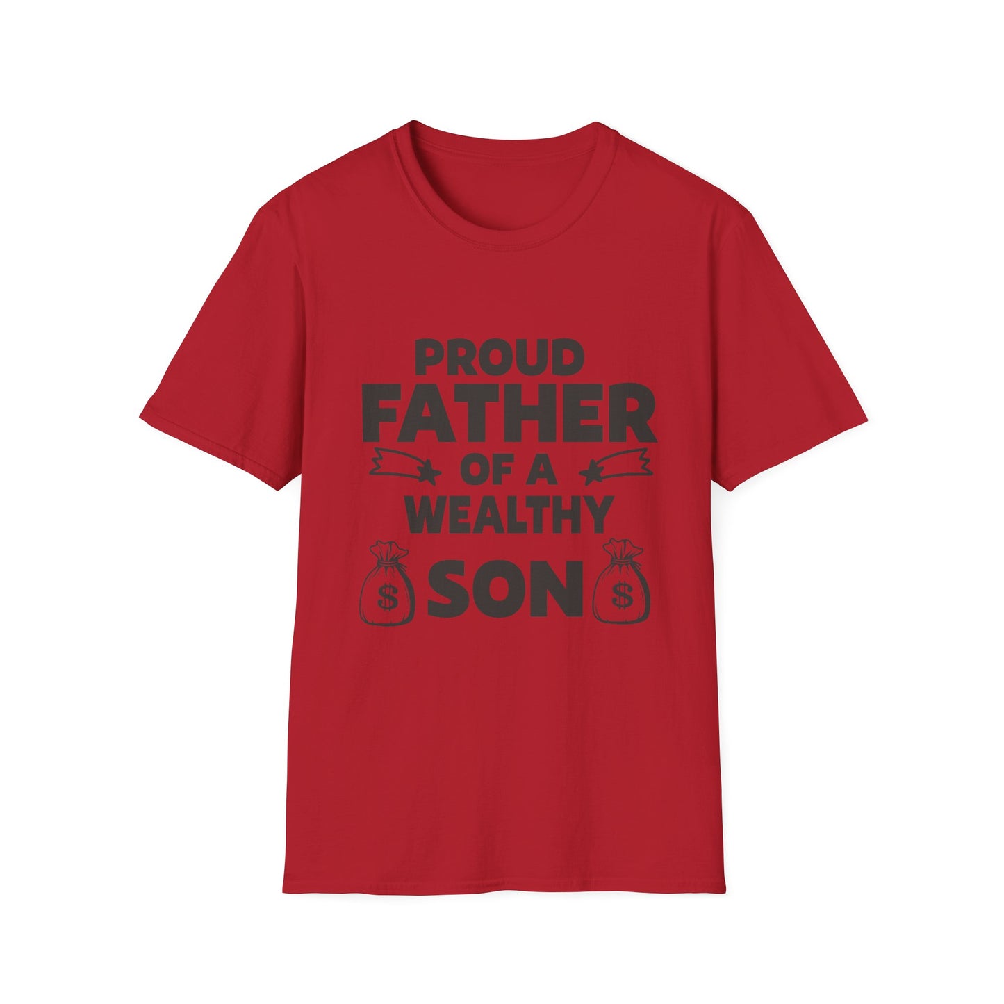 Proud Father T-Shirt - Unisex Softstyle Tee for Celebrating Dads