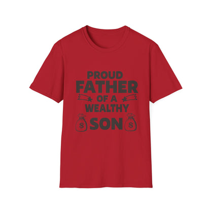 Proud Father T-Shirt - Unisex Softstyle Tee for Celebrating Dads