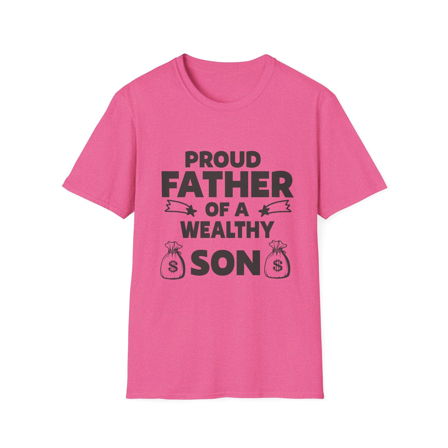 Proud Father T-Shirt - Unisex Softstyle Tee for Celebrating Dads