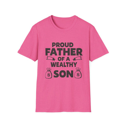 Proud Father T-Shirt - Unisex Softstyle Tee for Celebrating Dads
