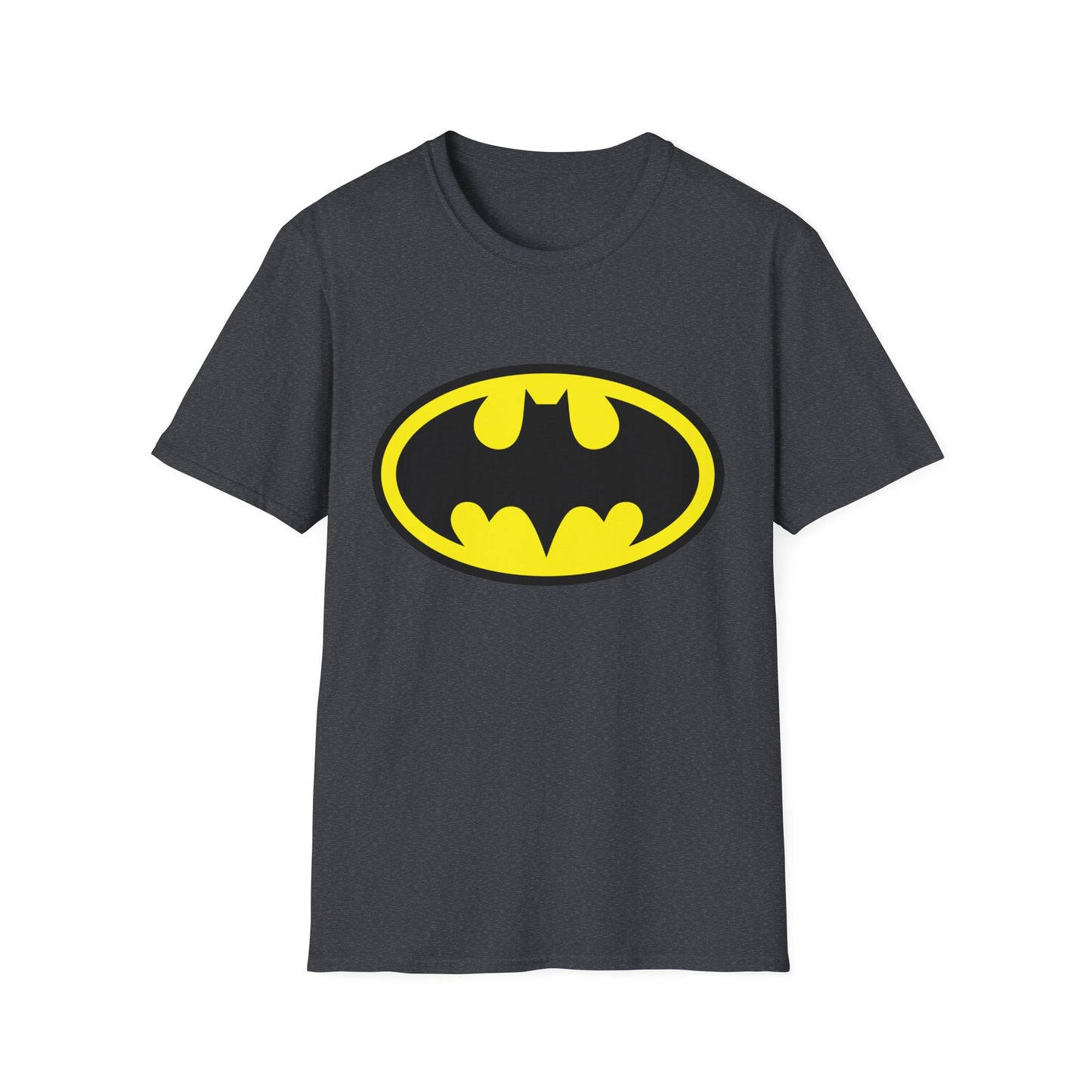 Batman Logo Unisex Softstyle T-Shirt | Fun Graphic Tee for Fans | Perfect Gift for Birthdays, Comic Con, Halloween