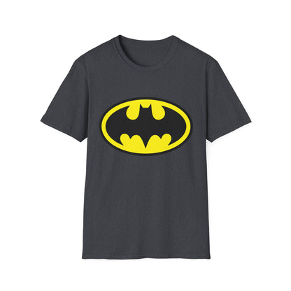 Batman Logo Unisex Softstyle T-Shirt | Fun Graphic Tee for Fans | Perfect Gift for Birthdays, Comic Con, Halloween