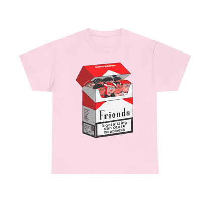 Friends Socializing Unisex Heavy Cotton Tee - Fun Graphic T-Shirt