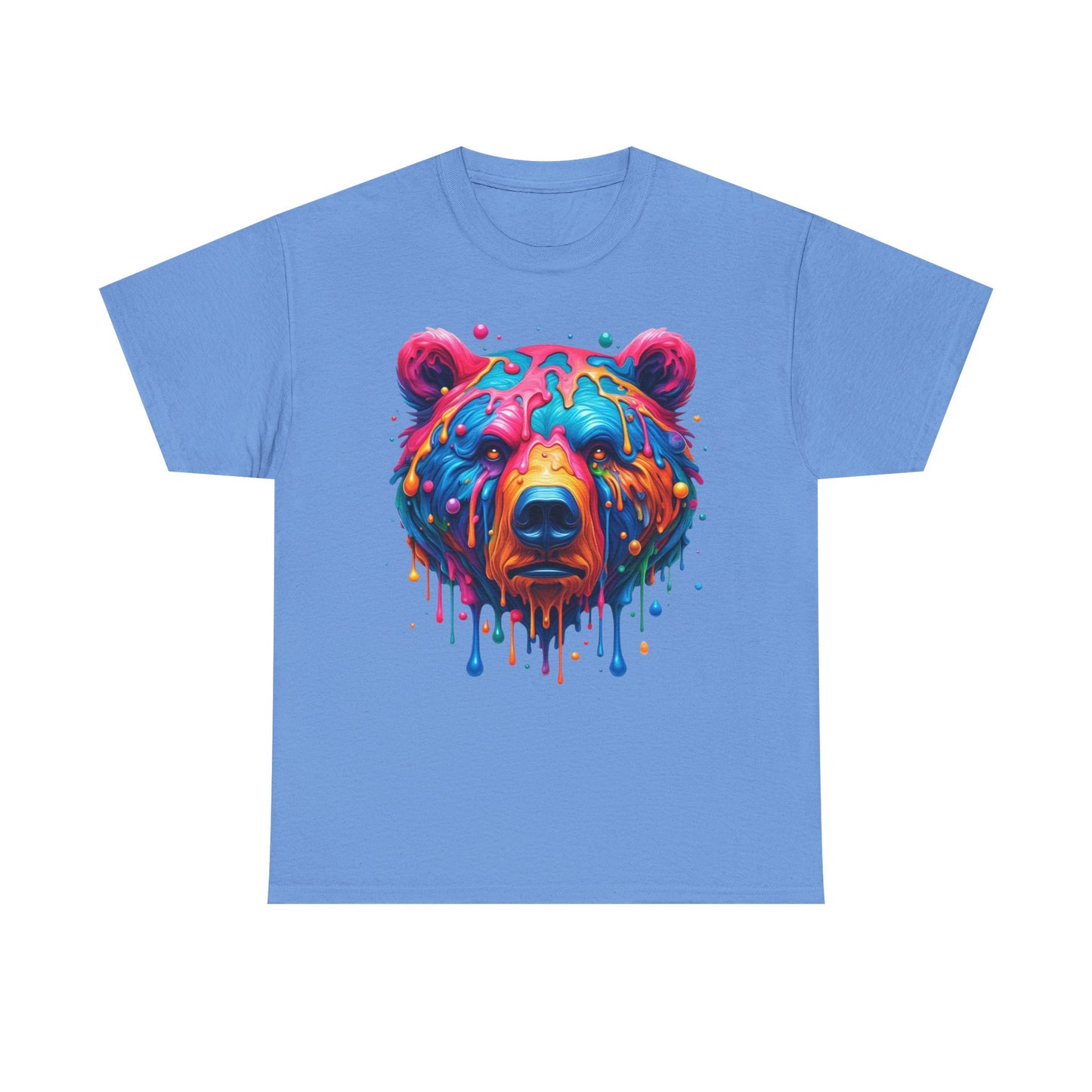 Colorful Bear Unisex Heavy Cotton Tee - Vibrant Art T-Shirt