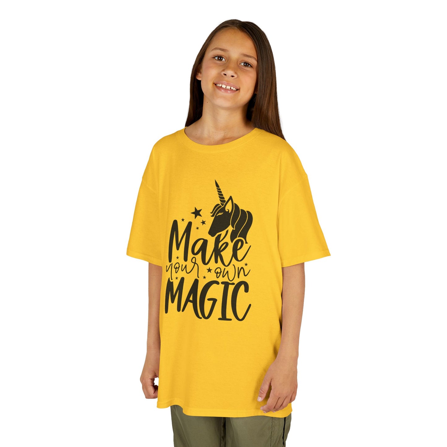 Kids Unicorn Magic Tee - 'Make Your Own Magic' Cotton Shirt