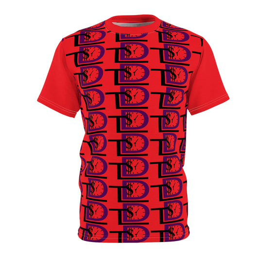 Time Designs Bold Red Unisex Graphic Tee for Casual Style