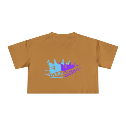 Royalty Queens Women's Crop Tee - Cute Summer Top, Inspirational Shirt, Gift for Her, Birthday Present, Casual Outfit