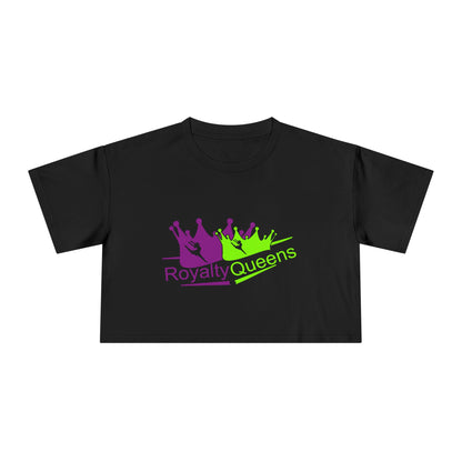 Royalty Queens Graphic Women's Crop Tee, Trendy Top, Gift for Her, Summer Outfit, Casual Wear, Birthday Gift