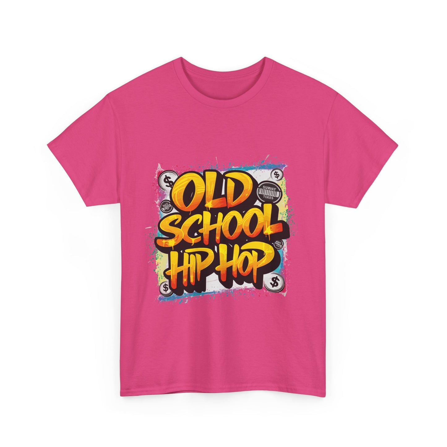Old School Hip Hop Unisex Heavy Cotton Tee, Retro Streetwear Shirt, Gift for Music Lovers, Vintage Hip Hop Apparel, Cool Graphic Tee