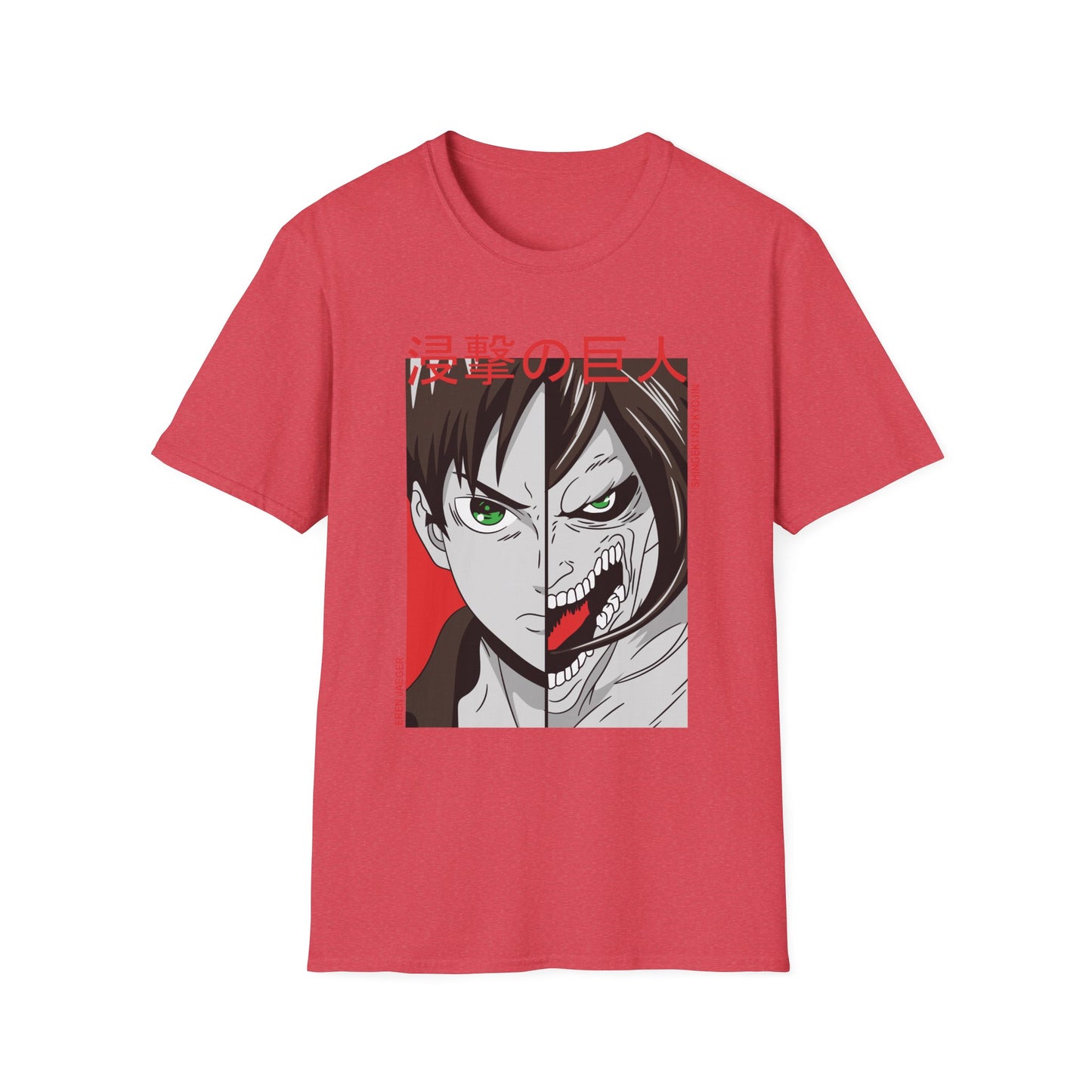 Anime-Inspired Unisex T-Shirt, Eren Yeager Graphic Tee, Casual Streetwear, Gift for Fans, Unique Graphic Shirt