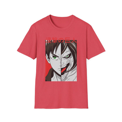 Anime-Inspired Unisex T-Shirt, Eren Yeager Graphic Tee, Casual Streetwear, Gift for Fans, Unique Graphic Shirt