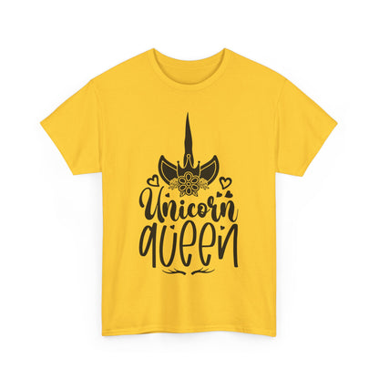 Unicorn Queen Unisex Heavy Cotton Tee - Fun and Playful Graphic T-Shirt for Unicorn Lovers