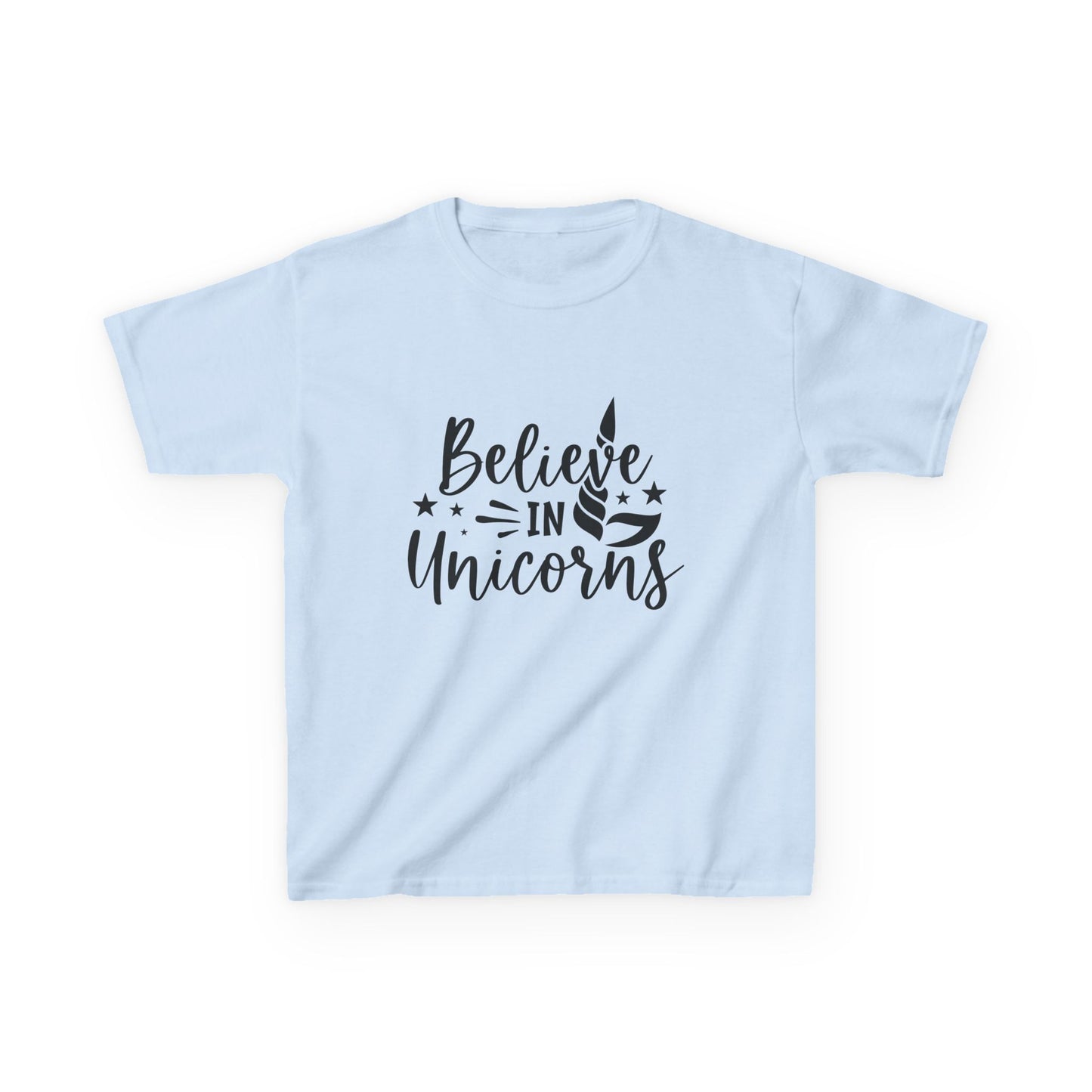 Believe in Unicorns Kids T-Shirt - Inspirational Cotton Tee for Dreamers
