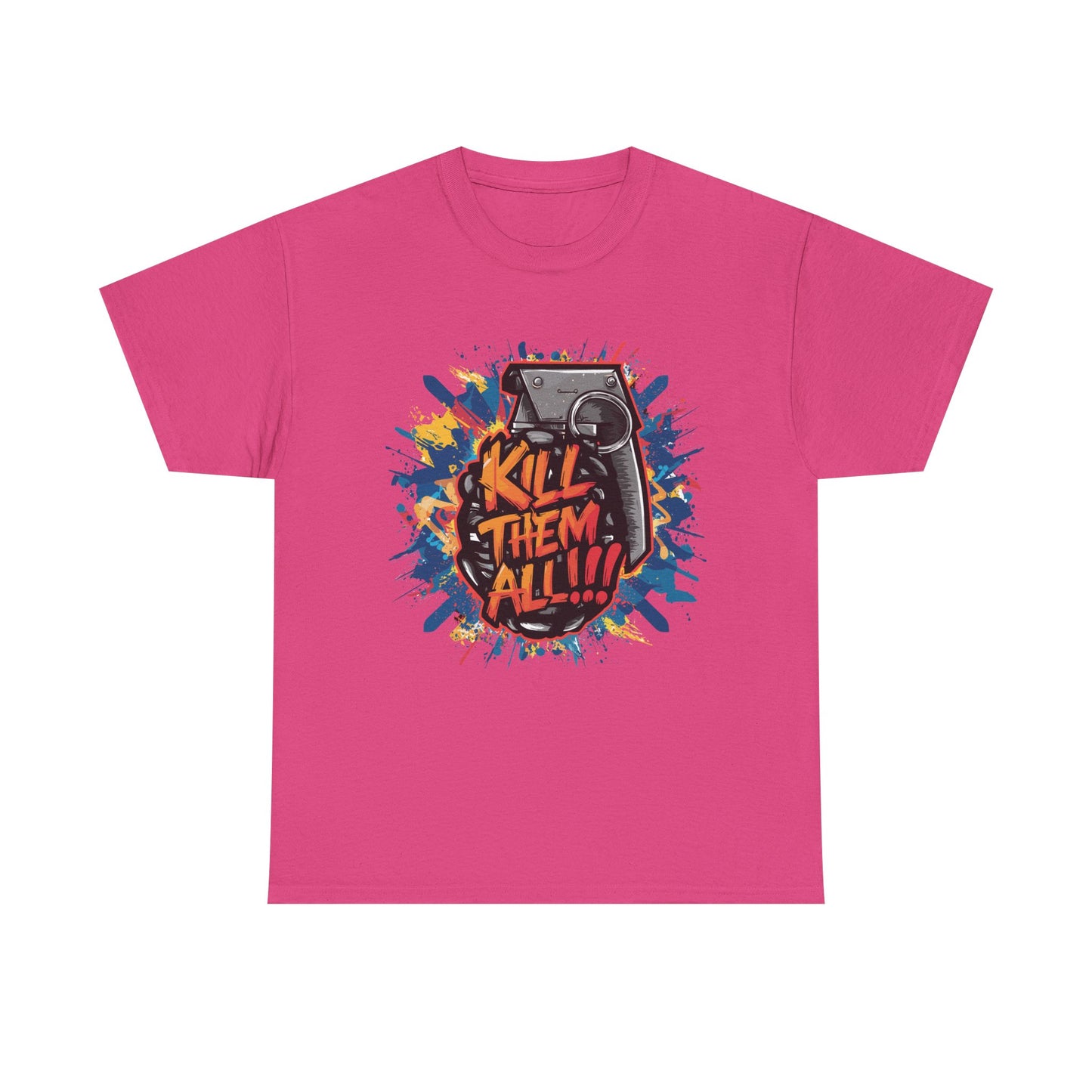 Unisex Graphic Tee with 'Kill Them All' Design | Casual Wear, Streetwear, Graphic T-Shirt, Gift for Gamers, Statement Shirt