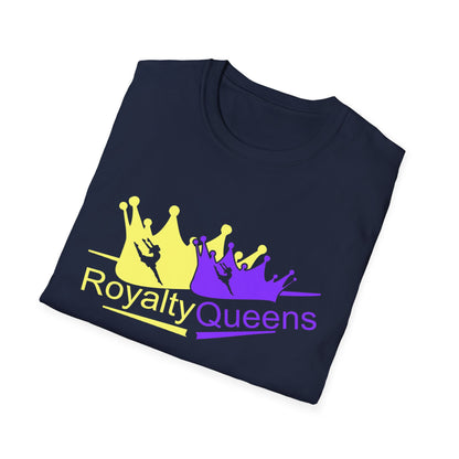 Royalty Queens Unisex Softstyle T-Shirt | Vibrant Crown Print | Perfect for Birthdays, Celebrations, and Everyday Wear