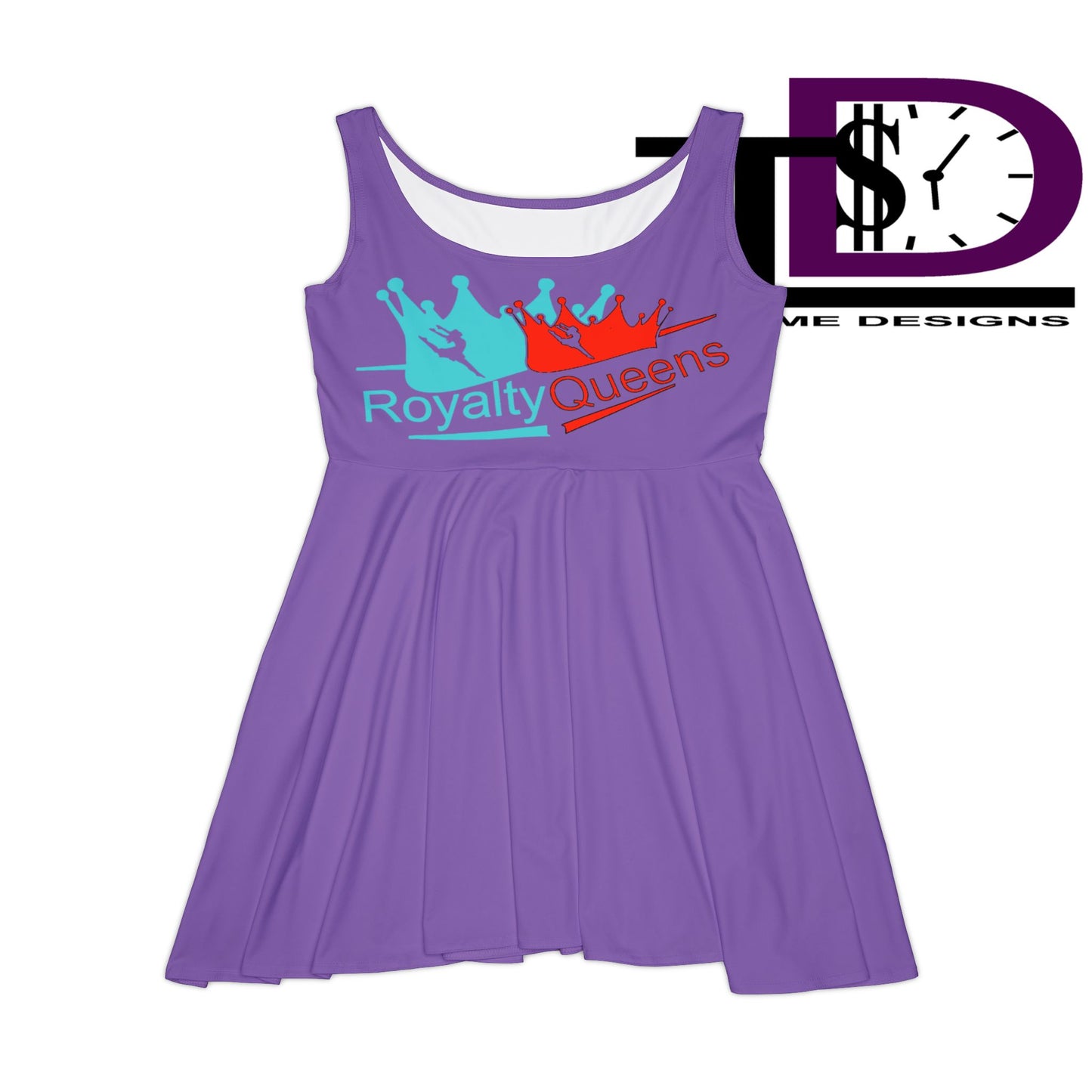 Royalty Queens Women's Skater Dress, Fun Summer Dress, Casual Dress, Birthday Gift, Festival Outfit, Queen Vibes, AOP Skater Dress