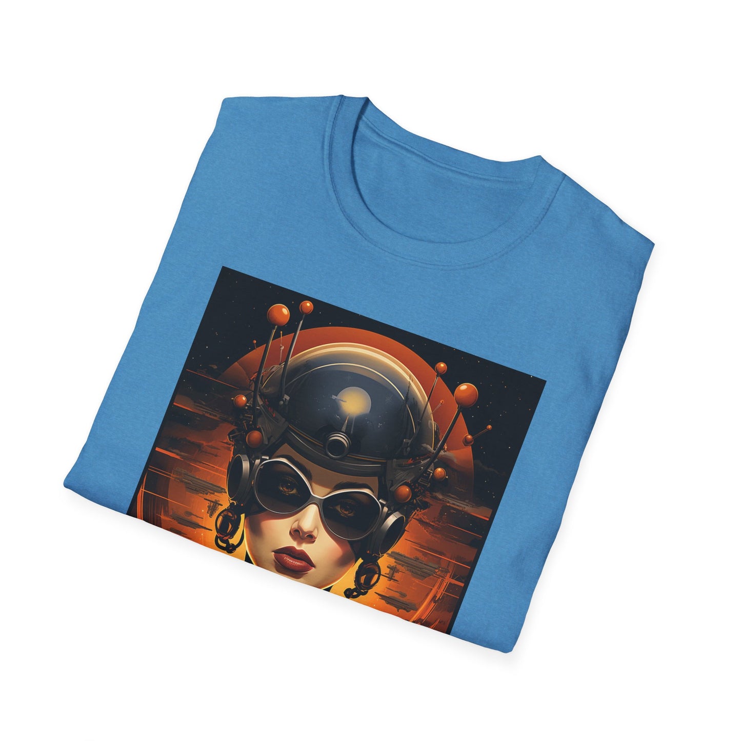 Futuristic Graphic Tee - Unisex Softstyle T-Shirt with Sci-Fi Design
