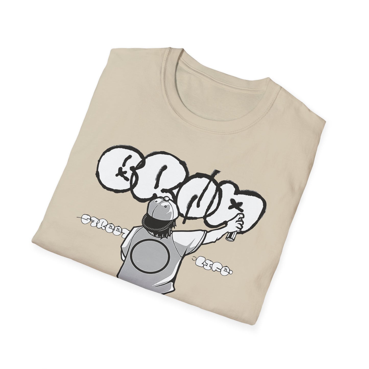 Skateboard Graffiti T-Shirt – Unisex Softstyle Tee for Streetwear Fans