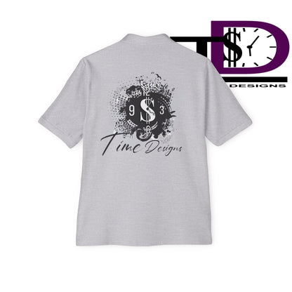 Men's Piqué Polo with Inspirational Design - Casual Wear, Gift for Him, Business Casual, Summer Style, Motivational Fashion