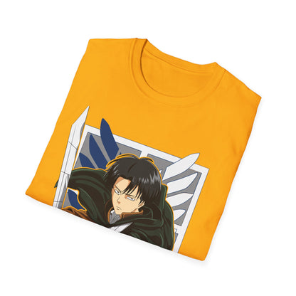 Anime-Inspired Unisex Softstyle T-Shirt, Casual Tee, Gift for Otaku, Geek Apparel, Perfect for Conventions, Everyday Wear, Birthday Gift