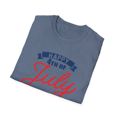 Happy 4th of July Unisex T-Shirt, Independence Day Tee, Summer Celebration Shirt, Patriotic Apparel, Casual Festival Wear