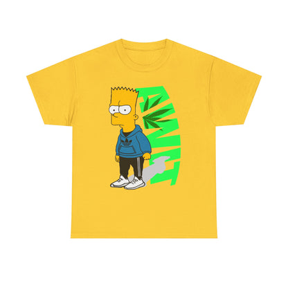 Bart Simpson Cannabis Vibe Unisex Heavy Cotton Tee