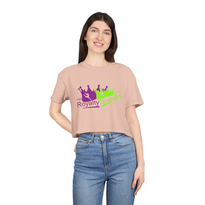Royalty Queens Graphic Women's Crop Tee, Trendy Top, Gift for Her, Summer Outfit, Casual Wear, Birthday Gift