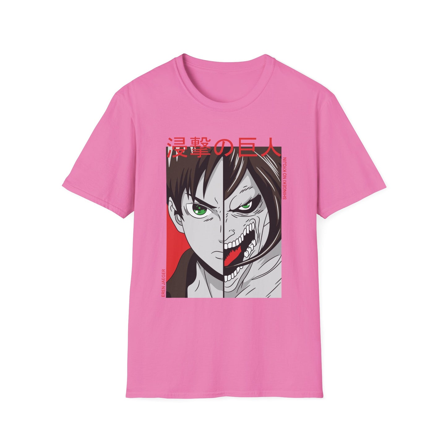 Anime-Inspired Unisex T-Shirt, Eren Yeager Graphic Tee, Casual Streetwear, Gift for Fans, Unique Graphic Shirt