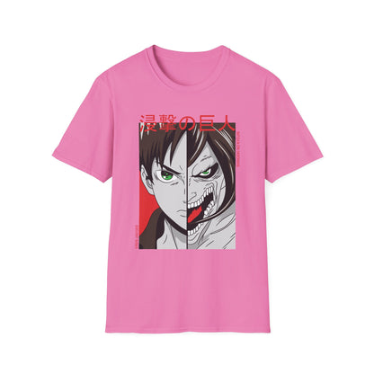 Anime-Inspired Unisex T-Shirt, Eren Yeager Graphic Tee, Casual Streetwear, Gift for Fans, Unique Graphic Shirt