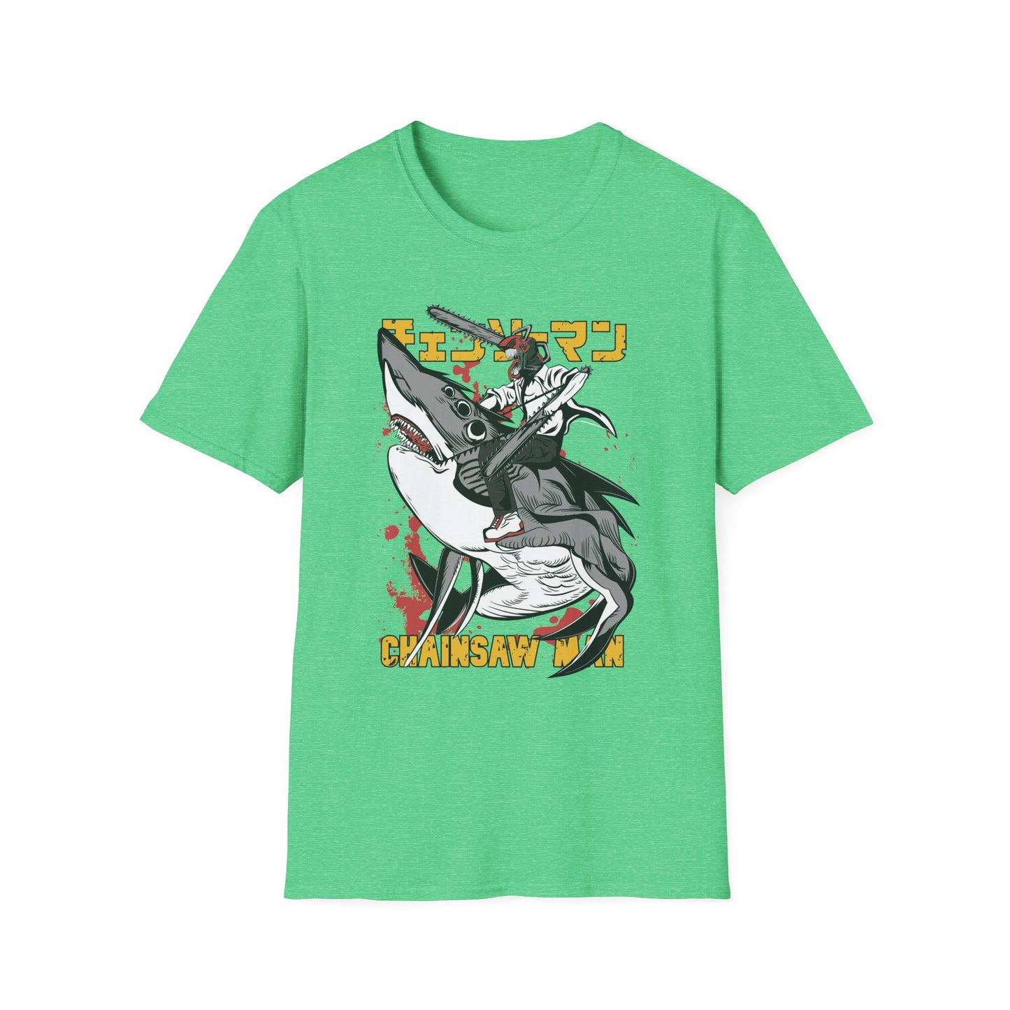 Unisex Softstyle T-Shirt with Unique Design, Cool Graphic Tee, Casual Wear, Gift for Anime Fans, Daily Comfort