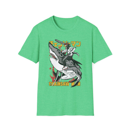 Unisex Softstyle T-Shirt with Unique Design, Cool Graphic Tee, Casual Wear, Gift for Anime Fans, Daily Comfort