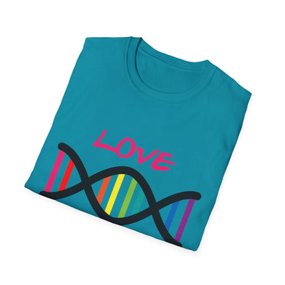 Love Yourself LGBTQ+ Pride T-Shirt, Unisex Rainbow Tee, Softstyle Shirt for Self-Care, Supportive Gift for Friends, Perfect for Pride Month