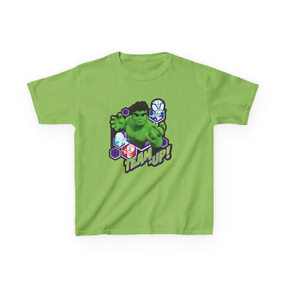 Hulk Team Up Kids Tee, Superhero Shirt, Fun Cotton Tee, Birthday Gift, Team Up T-Shirt, Kids Party Apparel