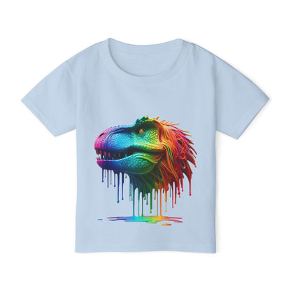 Rainbow T-Rex Toddler T-Shirt - Fun & Colorful Dino Tee for Kids