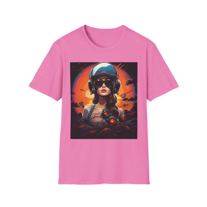 Cosmic Adventure Unisex Softstyle T-Shirt - Retro Space Graphic Tee
