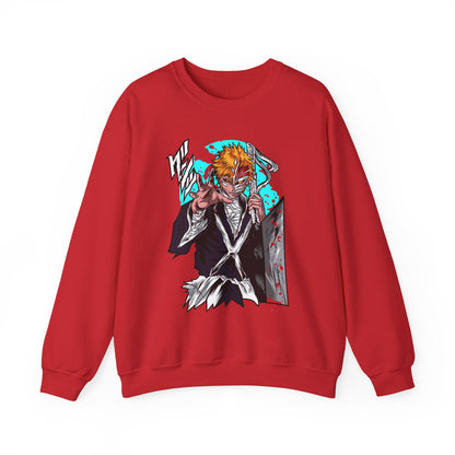 Anime Demon Slayer-Inspired Crewneck Sweatshirt — Ichigo-Style Character Art