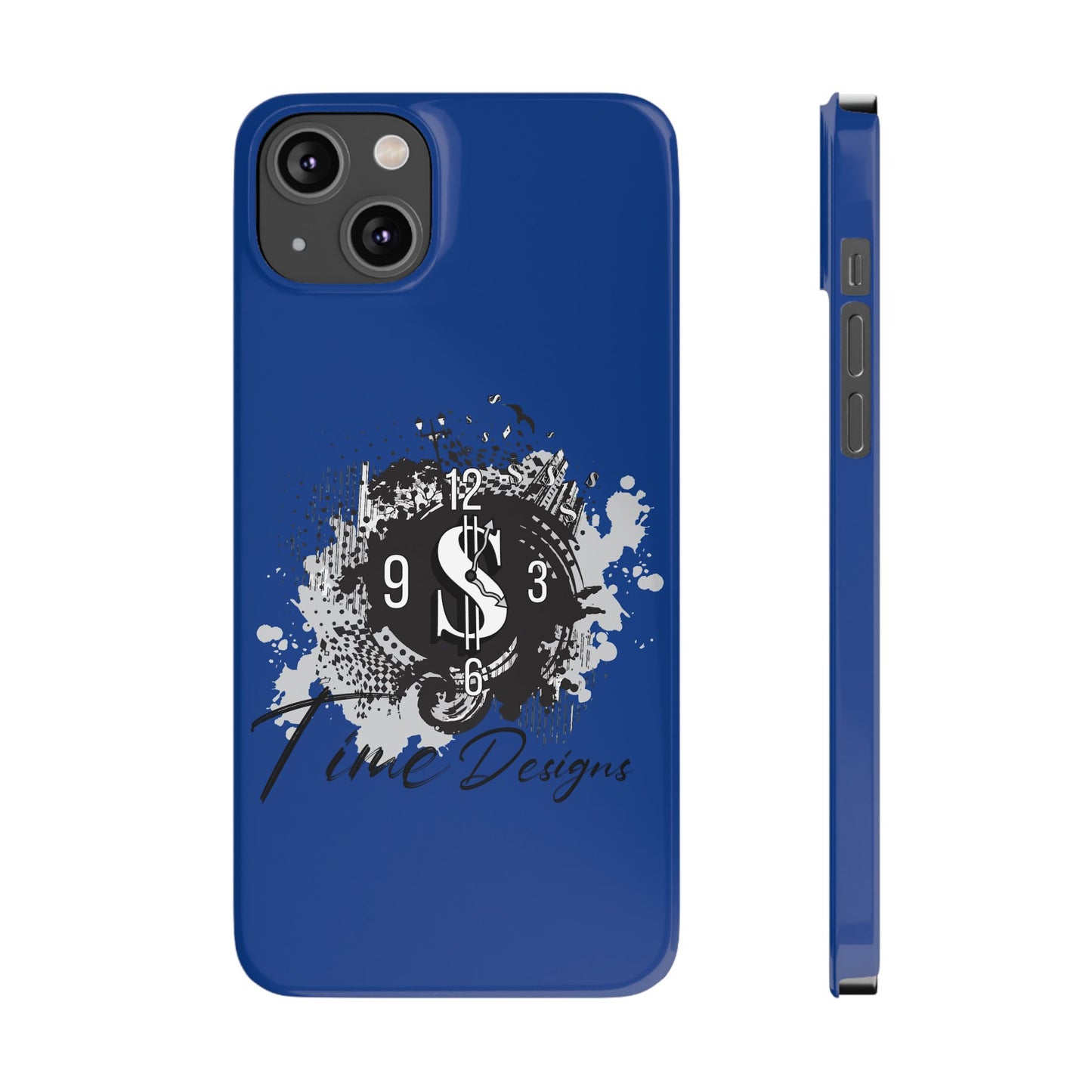 Stylish Dollar Clock Slim Phone Case | Time Designs
