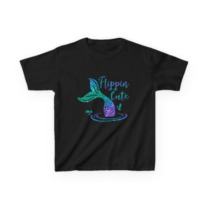 Flippin Cute Kids Tee - Colorful Whale Design for Fun-loving Children