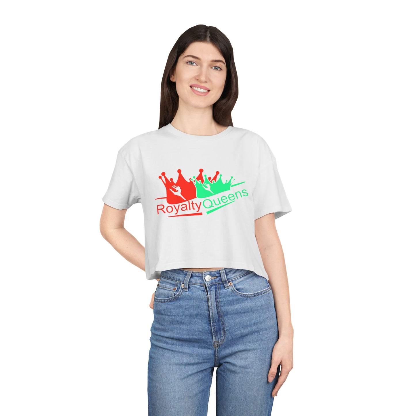 Royalty Queens Cropped Tee - Fun Style, Perfect for Celebrations, Birthdays, Casual Wear, Self-Love, Women's Fashion