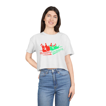 Royalty Queens Cropped Tee - Fun Style, Perfect for Celebrations, Birthdays, Casual Wear, Self-Love, Women's Fashion