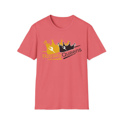 Royalty Queens T-Shirt, Unisex Softstyle Tee, Perfect for Gifts, Birthday Celebrations, Casual Wear, Empowerment Fashion, Unique Style