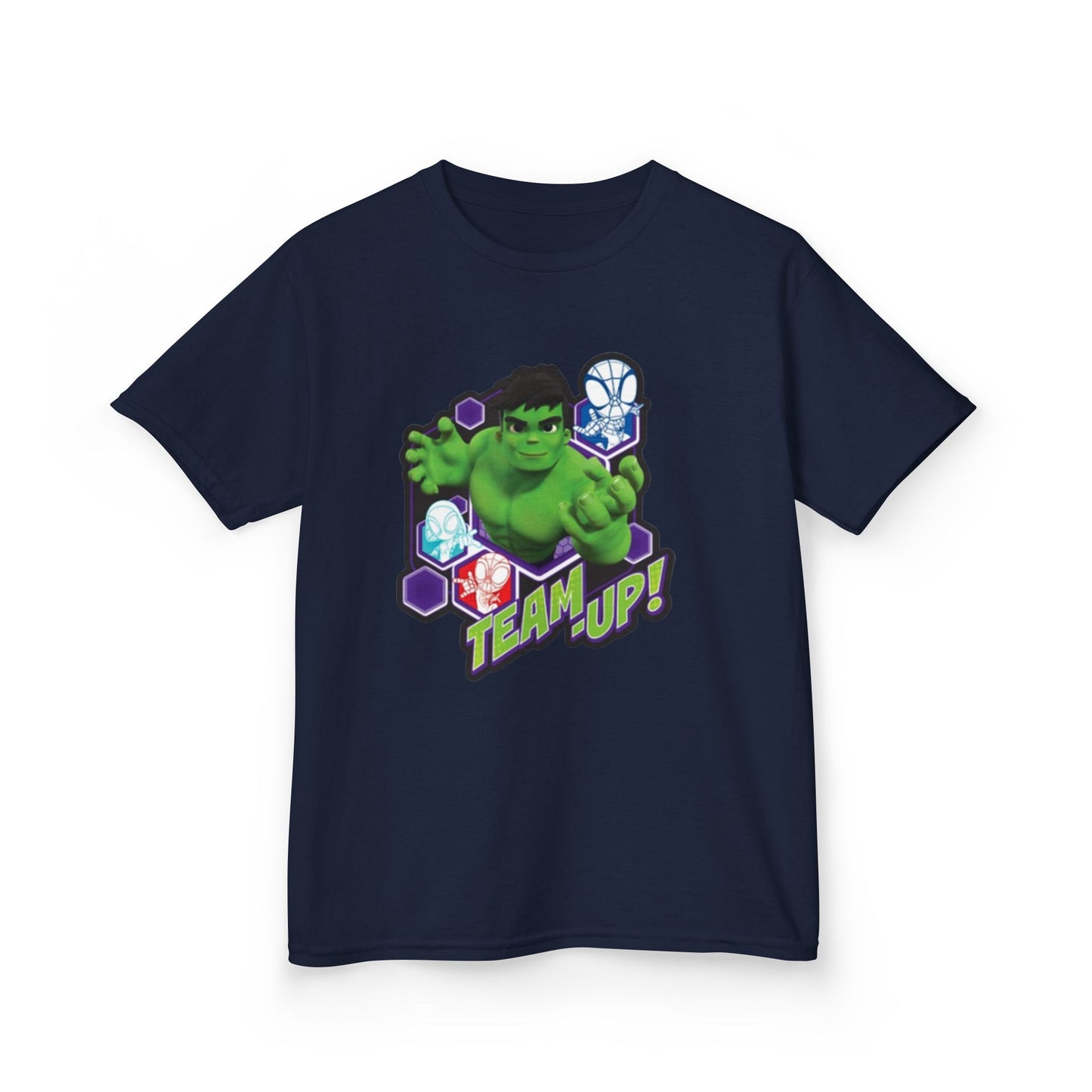 Hulk Team Up Kids Tee, Superhero Shirt, Fun Cotton Tee, Birthday Gift, Team Up T-Shirt, Kids Party Apparel