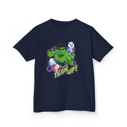 Hulk Team Up Kids Tee, Superhero Shirt, Fun Cotton Tee, Birthday Gift, Team Up T-Shirt, Kids Party Apparel