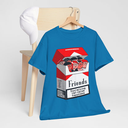 Friends Socializing Unisex Heavy Cotton Tee - Fun Graphic T-Shirt