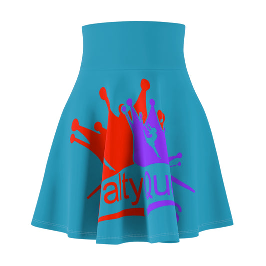 Colorful Women's Skater Skirt - 'Royalty' Design, Perfect for Spring/Summer Celebrations